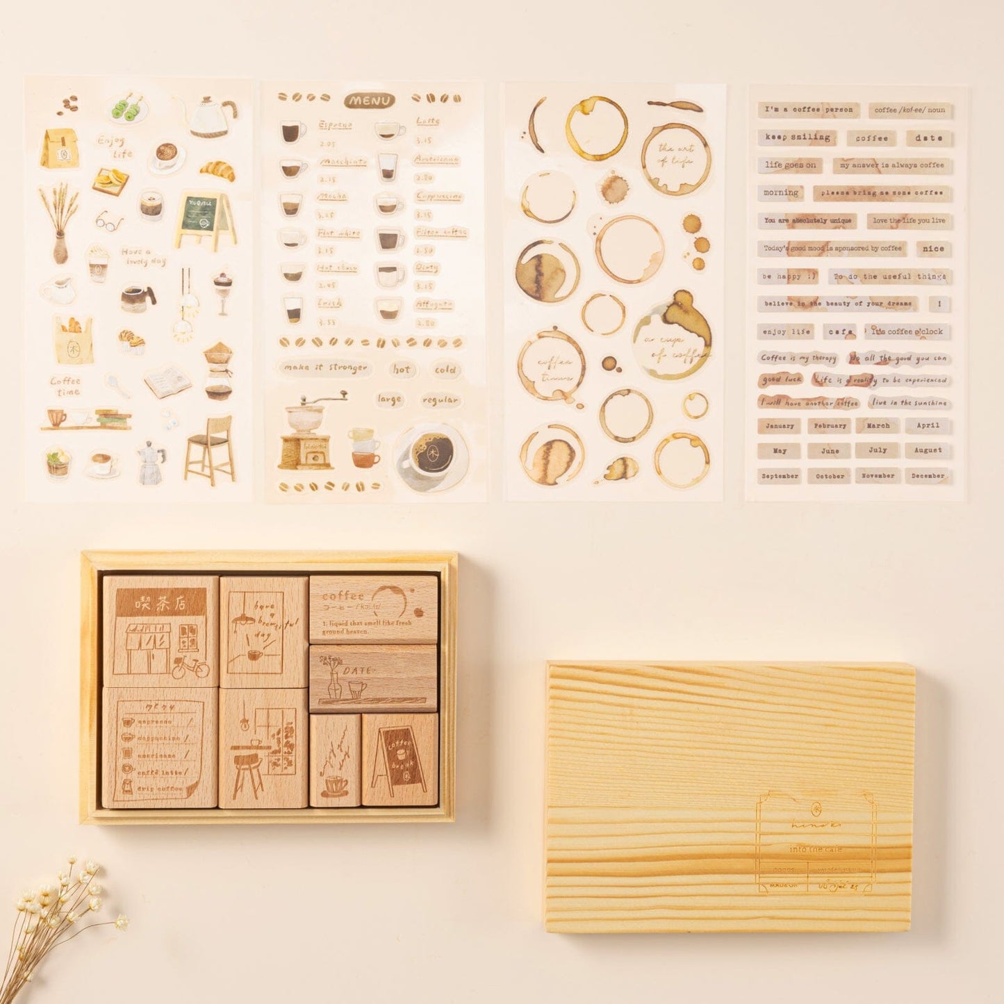 Hinoki - ‘Into the Cafe' Sticker Set