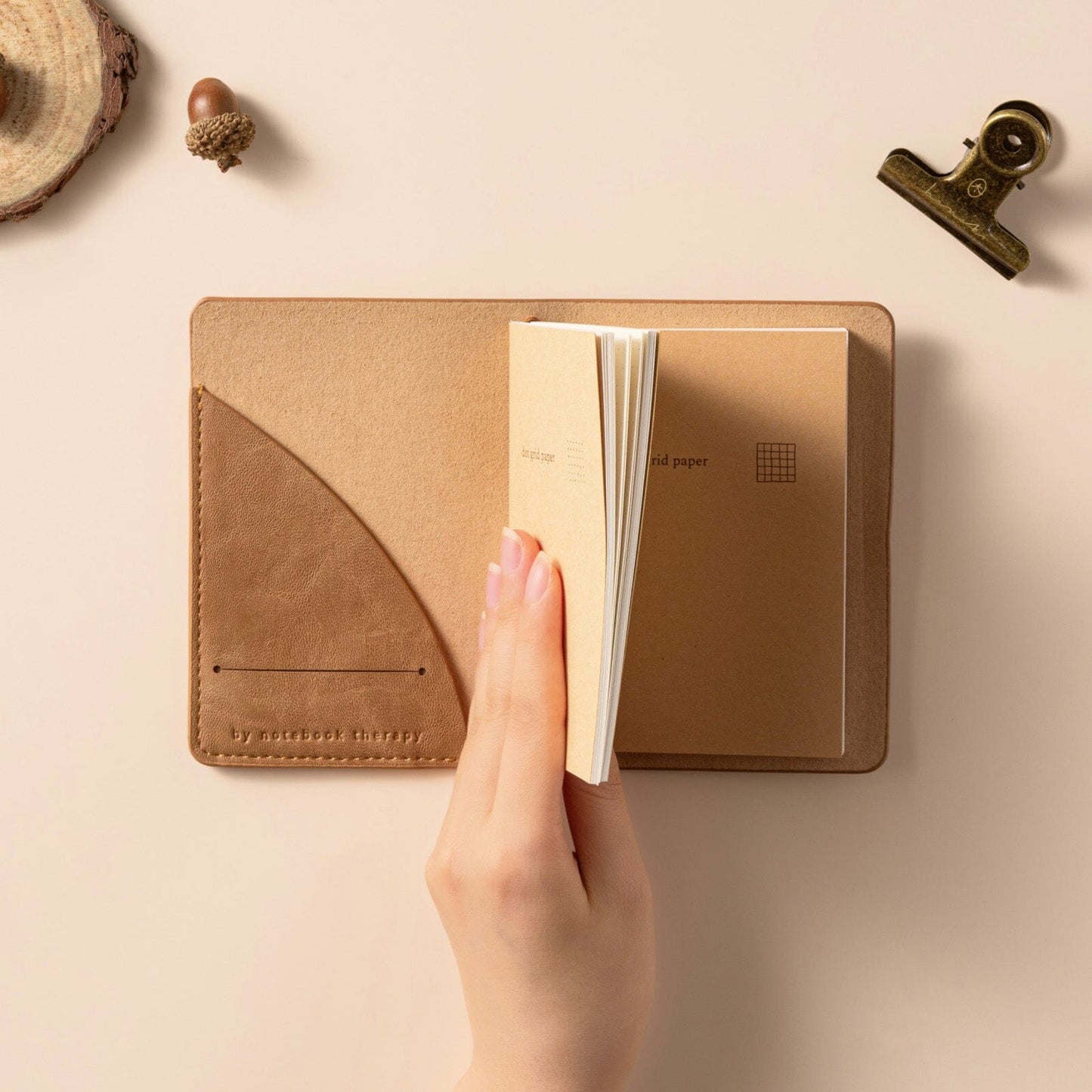 Hinoki - No.02 Passport Size Travel Notebook