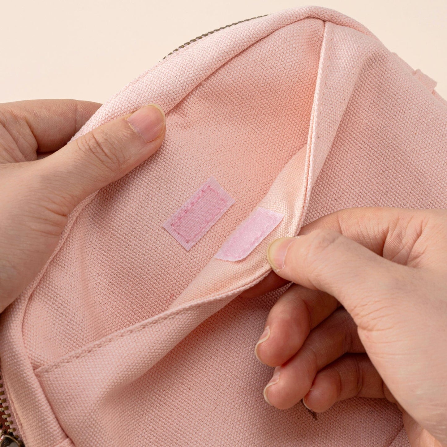 Hinoki - Pink Canvas Travel Pouch