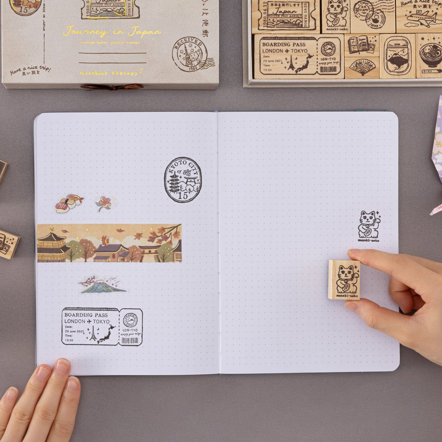 Tsuki ‘Journey in Japan’ Bullet Journal Stamp Set ☾