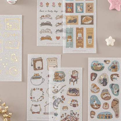 Tsuki ‘Neko Days’ Sticker Set ☾