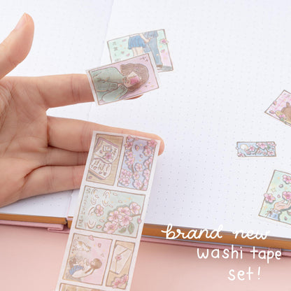 Tsuki ‘Sakura Days’ Washi Tape Set ☾