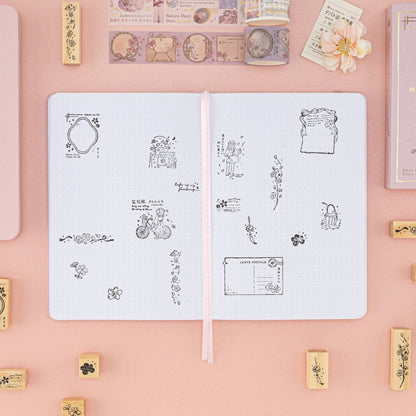 Tsuki ‘Sakura Breeze’ Bullet Journal Stamp Set ☾