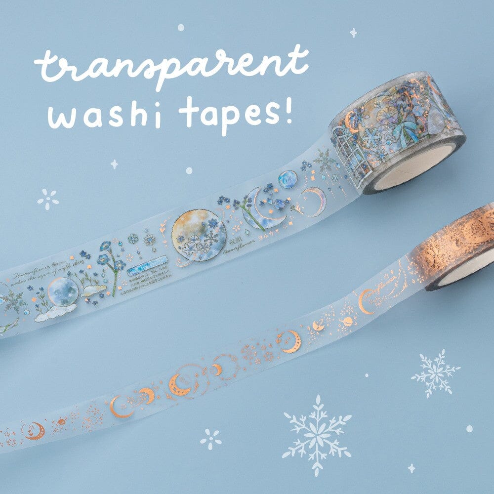 Tsuki ‘Winter Moonflower’ Washi Tape Set ☾
