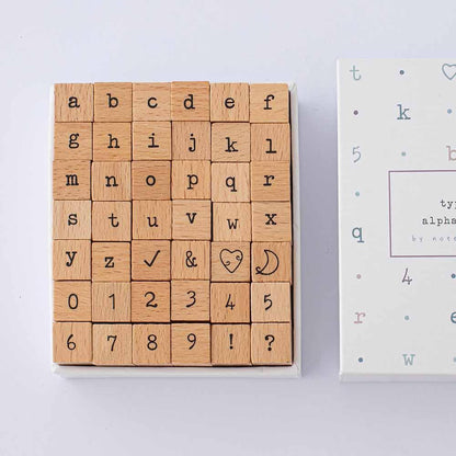 Tsuki Bullet Journal Typewriter Style Alphabet Stamp Set ☾