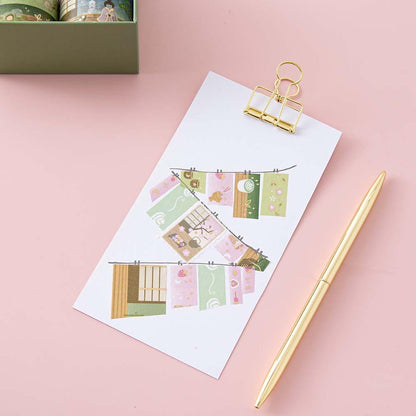 Tsuki ‘Matcha Ichigo’ Washi Tape Set ☾