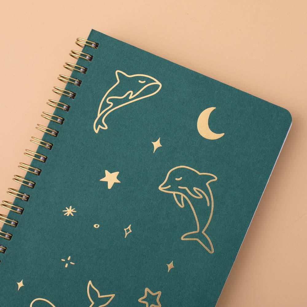 Tsuki 'Ocean' Limited Edition Ring Bound Bullet Journal ☾