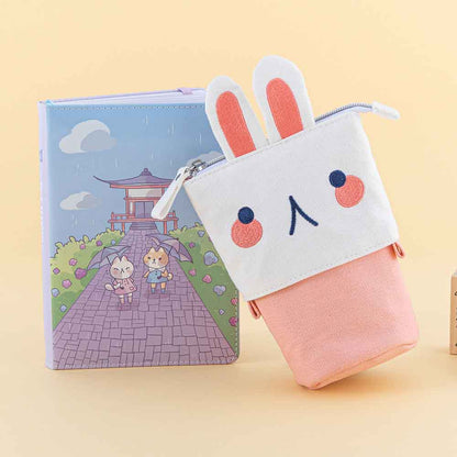 Tsuki ‘Four Seasons’ Embroidered Pop-Up Pencil Case ☾ @milkkoyo x NotebookTherapy