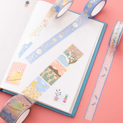 Tsuki ‘Moonflower’ Washi Tape Set ☾