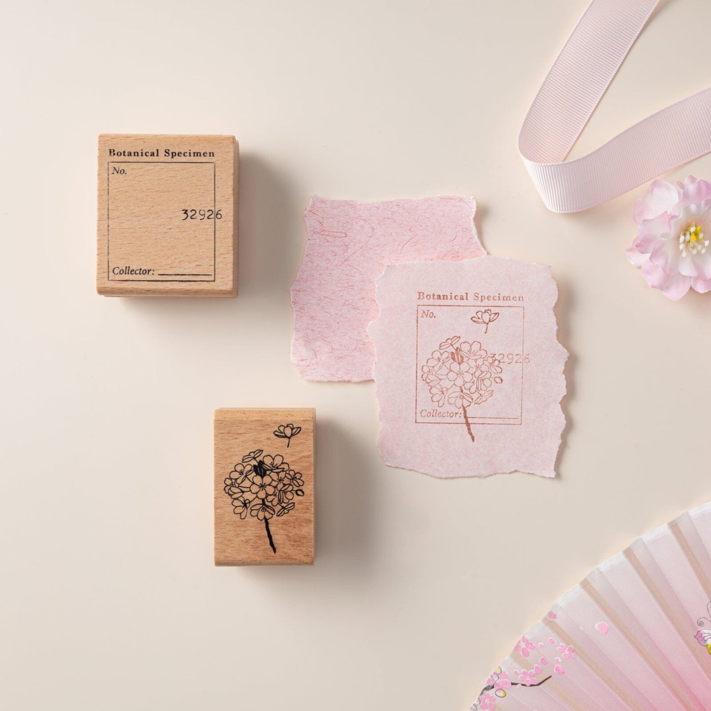 Hinoki - ‘Into the Blossom’ Wooden Stamps Set