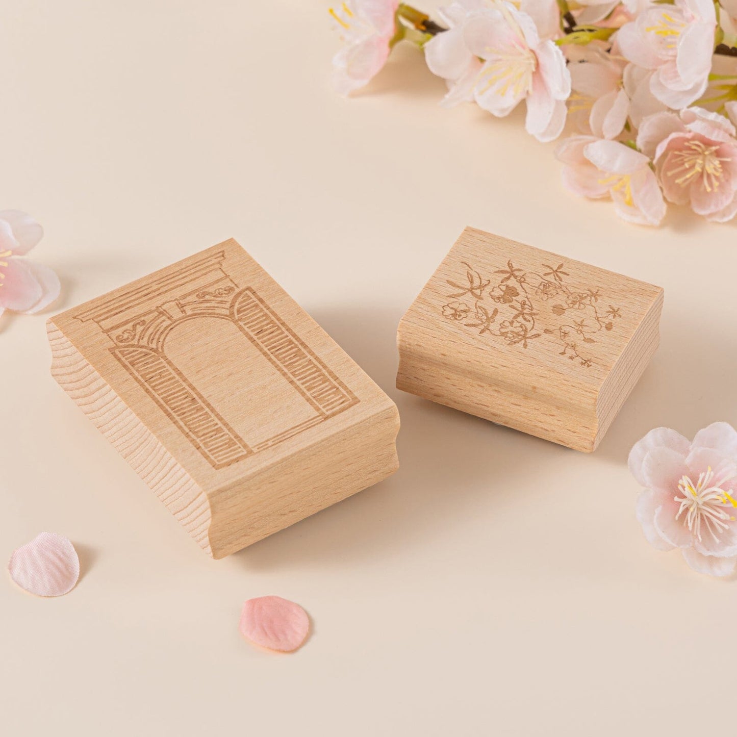 Hinoki - ‘Into the Sky’ Engraved Wooden Stamp Set