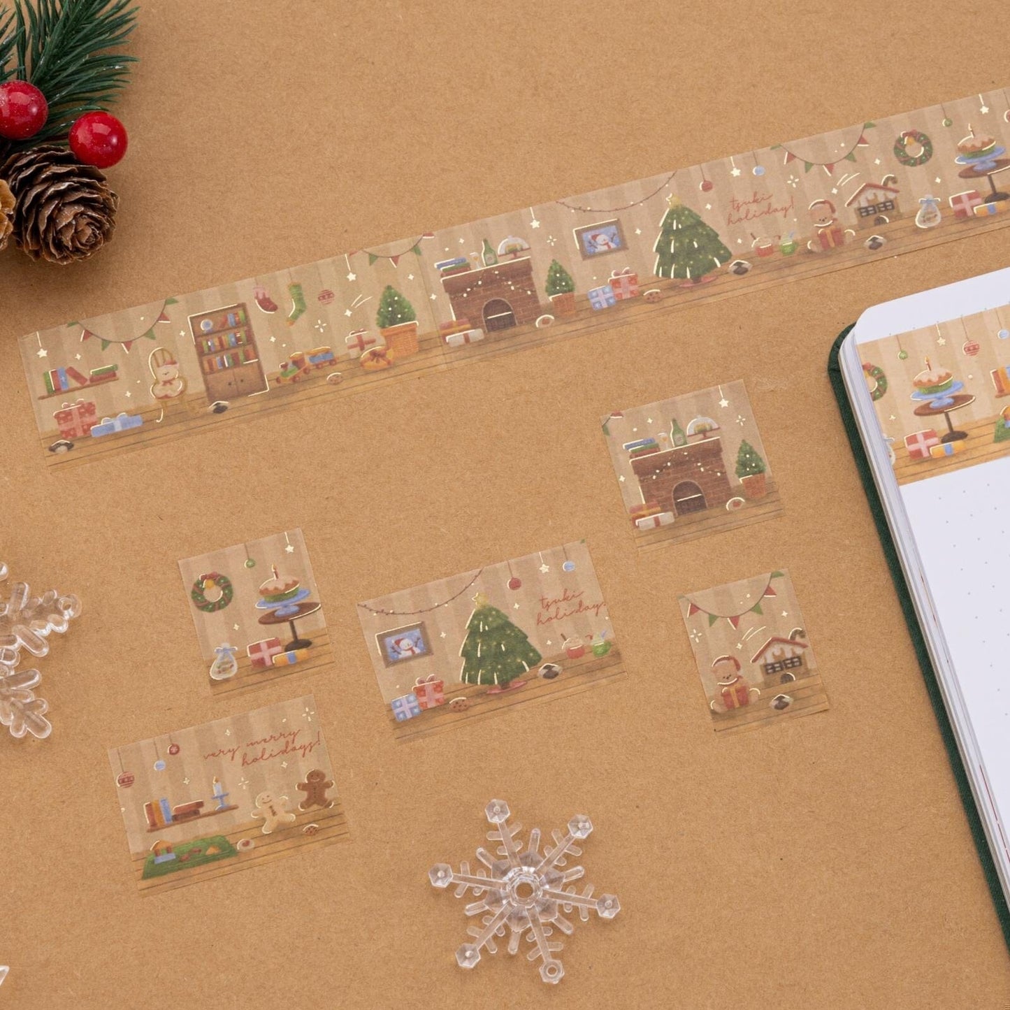 Tsuki Holiday Christmas Washi Tape Set ☾