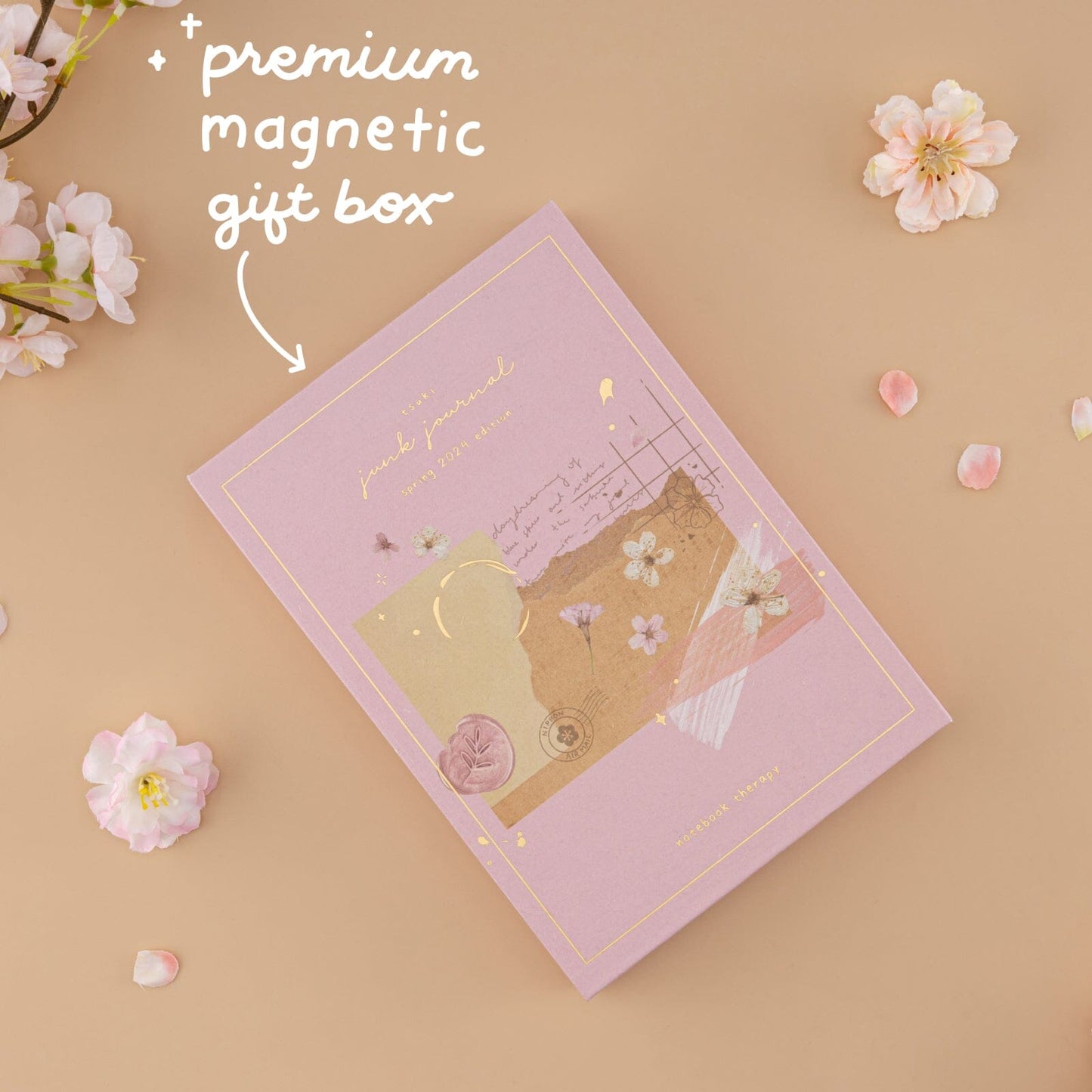 Tsuki Junk Journal Pink Spring Edition Notebook