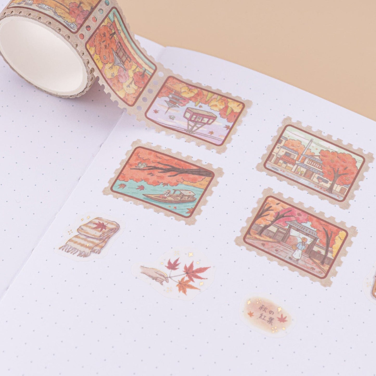 Tsuki ‘Maple Journey’ Washi Tape Set ☾