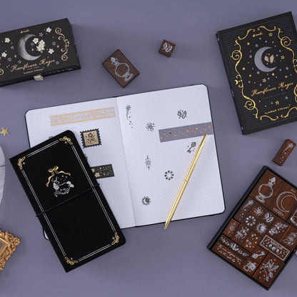 Tsuki ‘Moonflower Magic’ Bullet Journal Stamp Set ☾