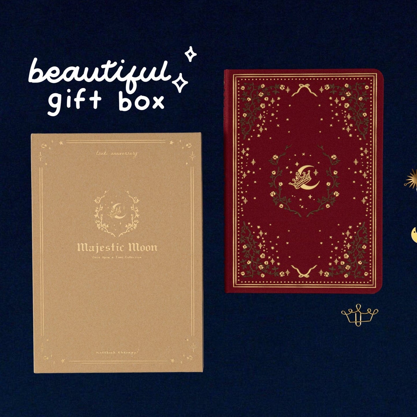 Tsuki ‘Majestic Moon’ Limited Edition Kraft Paper Bullet Journal in A5 ☾