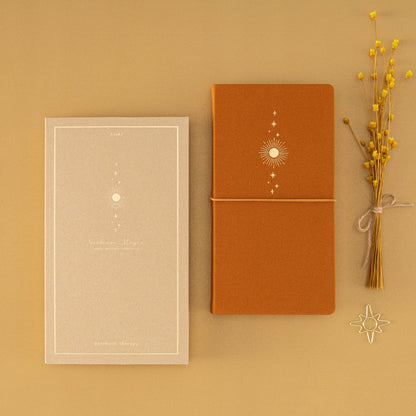 Tsuki ‘Sunbeam Magic’ Kraft Travel Notebook ☾
