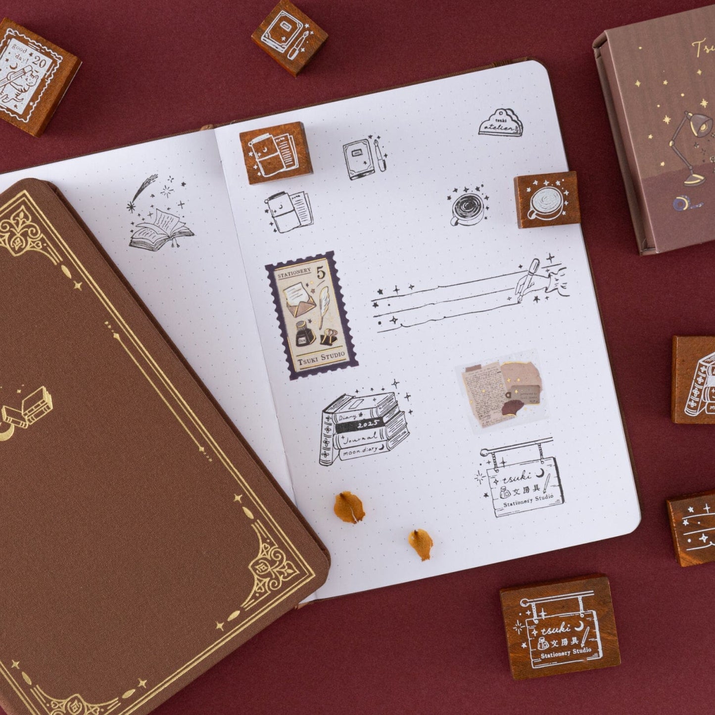 Tsuki ‘Tsuki Studio’ Bullet Journal Stamp Set ☾