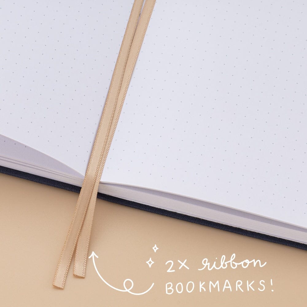 Tsuki ‘Vintage Rose’ Antique Blue Limited Edition Bullet Journal ☾