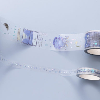 Tsuki ‘Dreams of Snow’ Holographic Washi Tape Set ☾