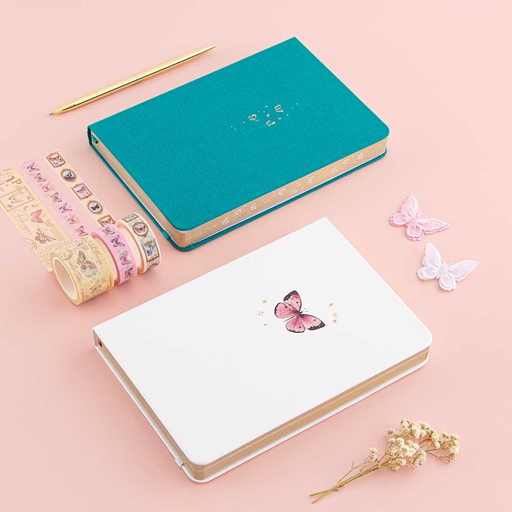 Tsuki Cloud White ‘Flutter + Dream’ Limited Edition Bullet Journal by Notebook Therapy x Pelinkan ☾