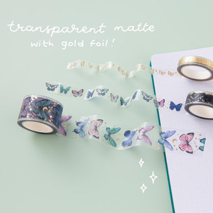 Tsuki ‘Flutter + Dream’ Washi Tape Set by Notebook Therapy x Pelinkan ☾