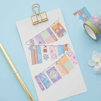 Tsuki ‘Four Seasons' Washi Tape Set ☾ @milkkoyo x NotebookTherapy