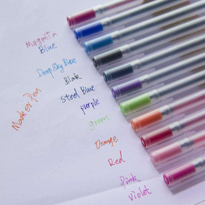 MUJI Style Gel Pens - Set of 12