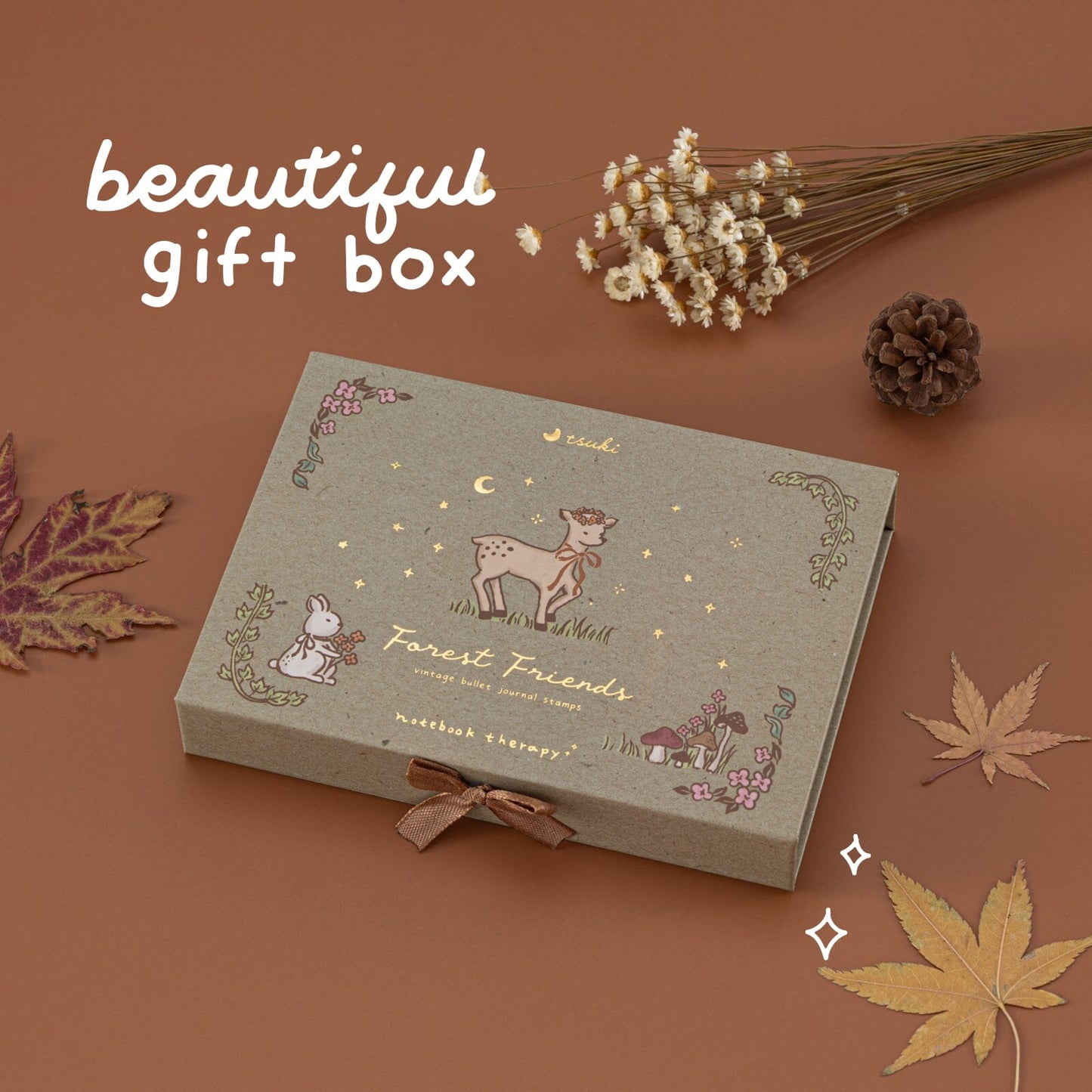 Tsuki ‘Forest Friends’ Bullet Journal Stamp Set ☾