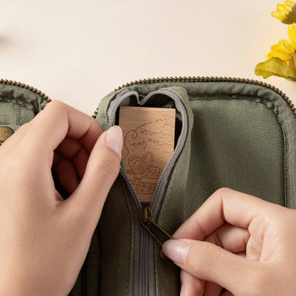 Hinoki - Forest Green Corduroy Pencil Case