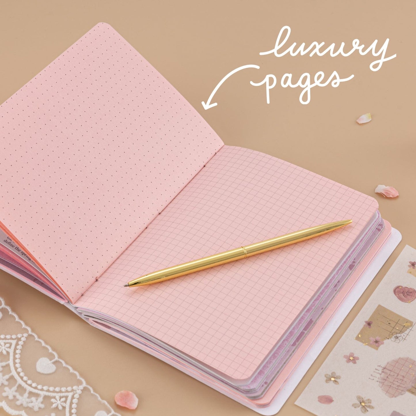 Tsuki Junk Journal Pink Spring Edition Notebook