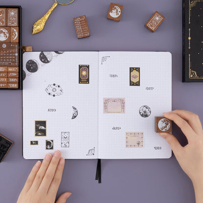 Tsuki ‘Lunar Mystery’ Bullet Journal Stamp Set ☾