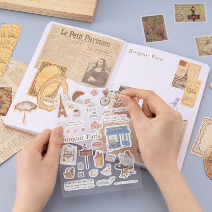 Tsuki ‘Journée à Paris’ Scrapbook Sticker Set ☾