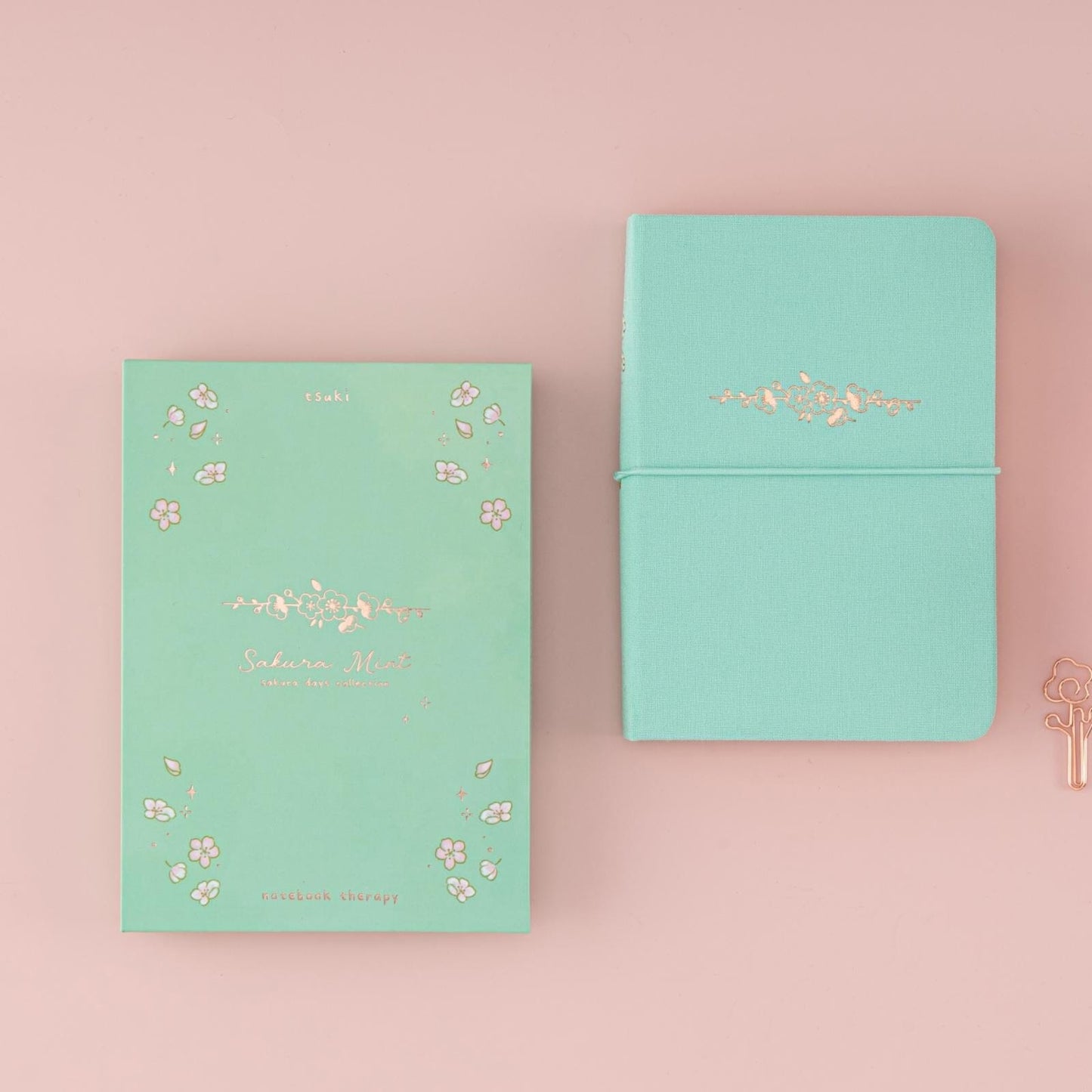 Tsuki ‘Sakura Mint’ A6 Travel Notebook ☾