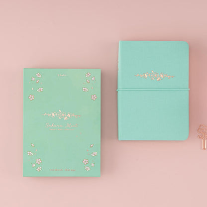 Tsuki ‘Sakura Mint’ A6 Travel Notebook ☾