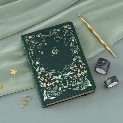 Tsuki ‘Luminous Garden’ Limited Edition Kraft Paper Bullet Journal in A5 ☾
