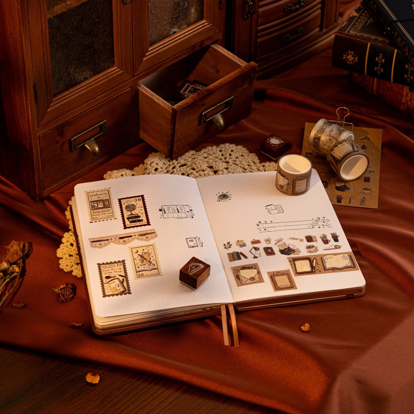 Tsuki ‘Tsuki Studio’ Bullet Journal Stamp Set ☾