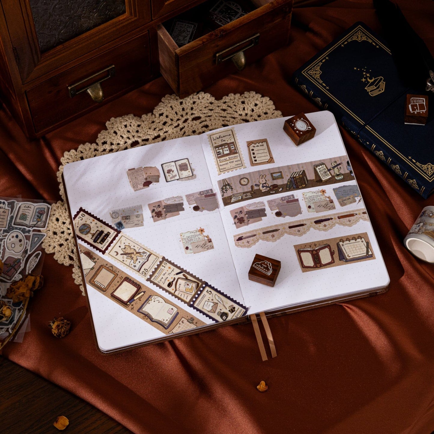 Tsuki ‘Tsuki Studio’ Bullet Journal Stamp Set ☾