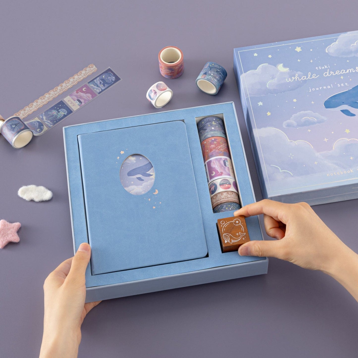 Tsuki ‘Whale Dreams’ Limited Edition Holographic Bullet Journal Set ☾