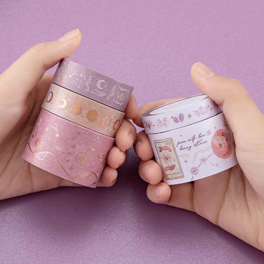 Tsuki ‘Moonlit Blush’ Washi Tape Set ☾