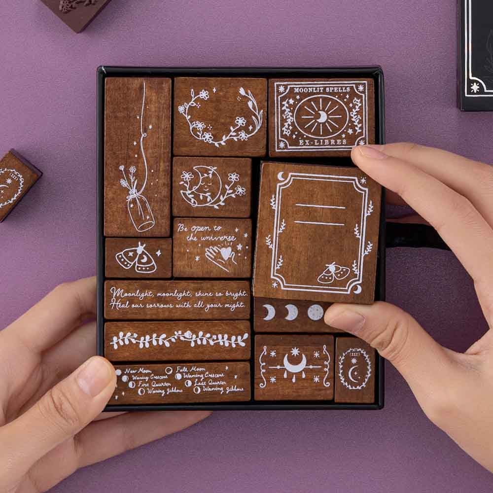 Tsuki ‘Moonlit Spells’ Bullet Journal Stamp Set ☾