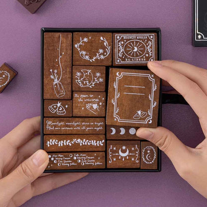 Tsuki ‘Moonlit Spells’ Bullet Journal Stamp Set ☾