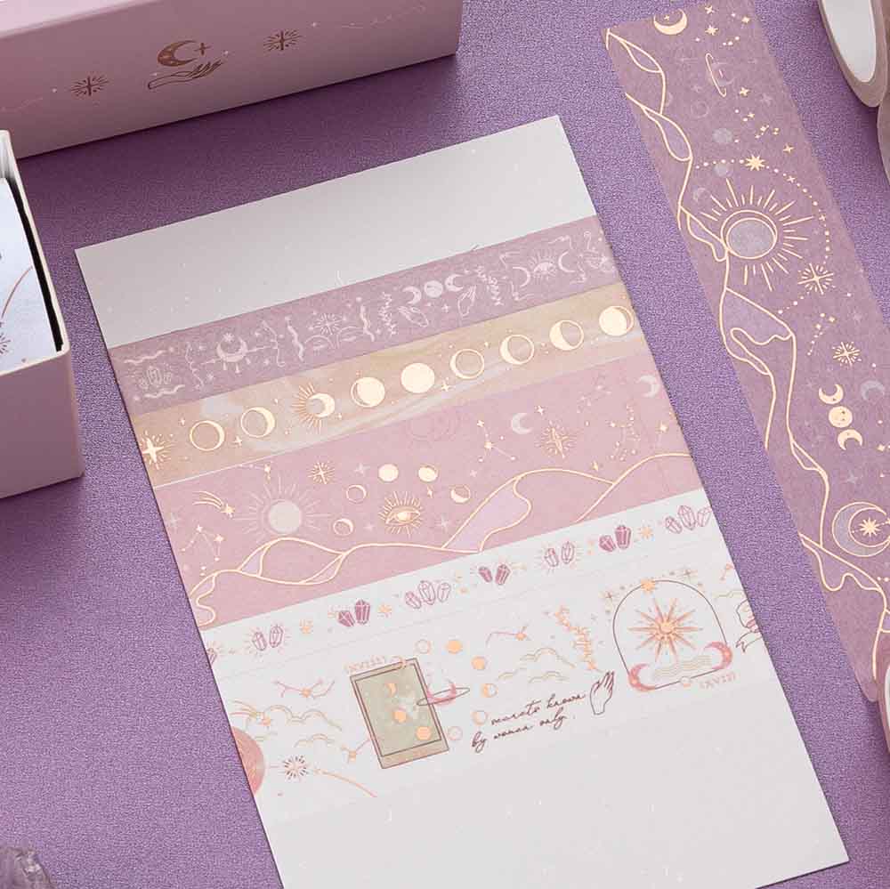 Tsuki ‘Moonlit Blush’ Washi Tape Set ☾