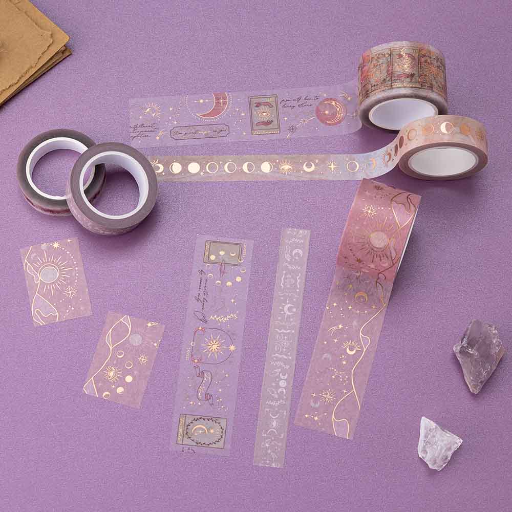 Tsuki ‘Moonlit Blush’ Washi Tape Set ☾