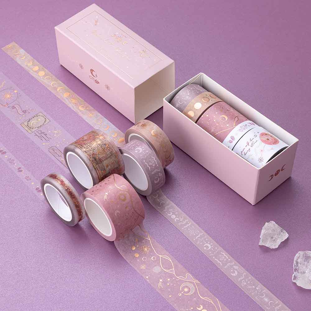 Tsuki ‘Moonlit Blush’ Washi Tape Set ☾