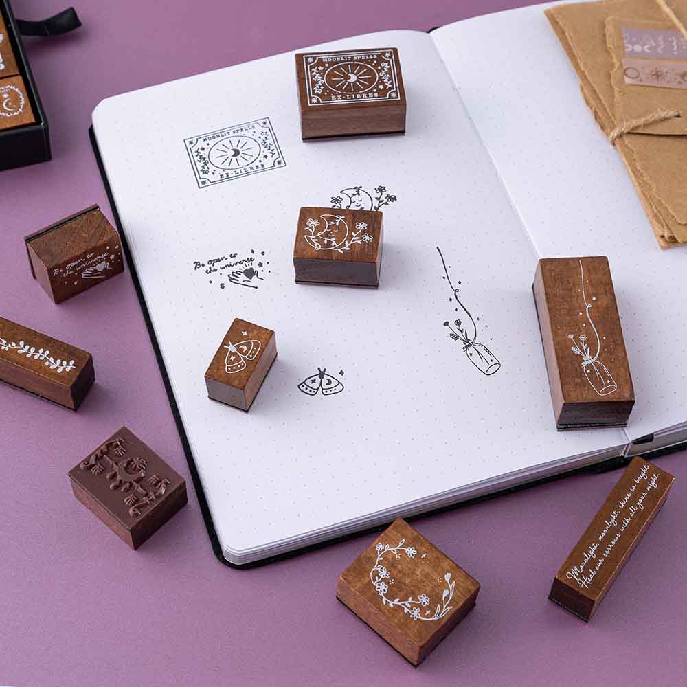Tsuki ‘Moonlit Spells’ Bullet Journal Stamp Set ☾