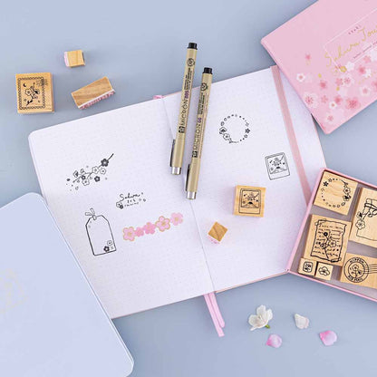 Tsuki ‘Sakura Journey’ Bullet Journal Stamp Set ☾