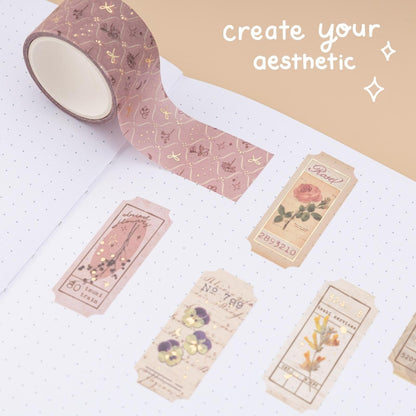 Tsuki ‘Dried Flowers’ Washi Tape Set ☾