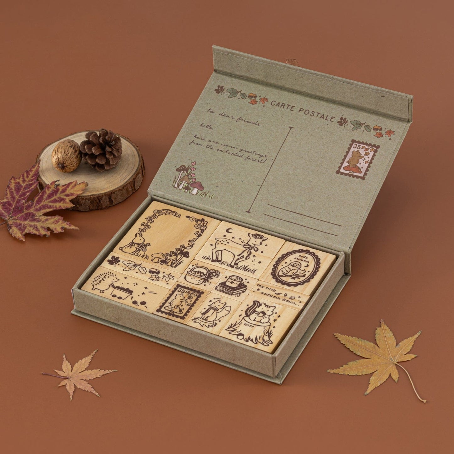 Tsuki ‘Forest Friends’ Bullet Journal Stamp Set ☾