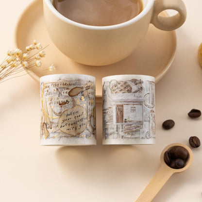 Hinoki - ‘Into the Cafe' PET Decorative Tape Set